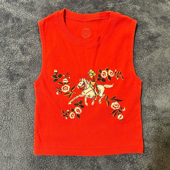 Urban Outfitters Tops - Urban Outfitters Red Cowgirl Crop Top - Size L